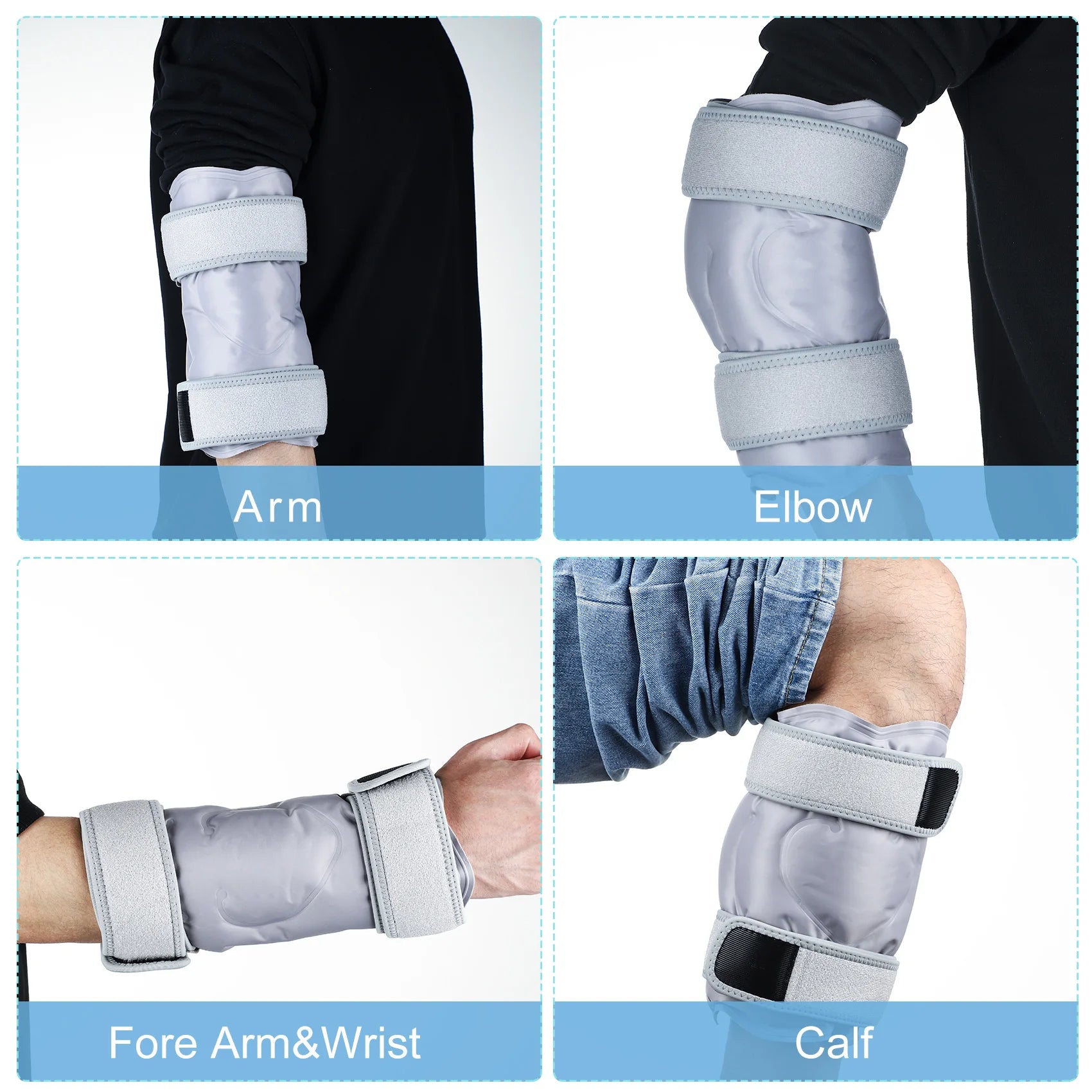 Masajeador de Rodilla con Calor e Infrarrojo Lejano, Soporte Articular