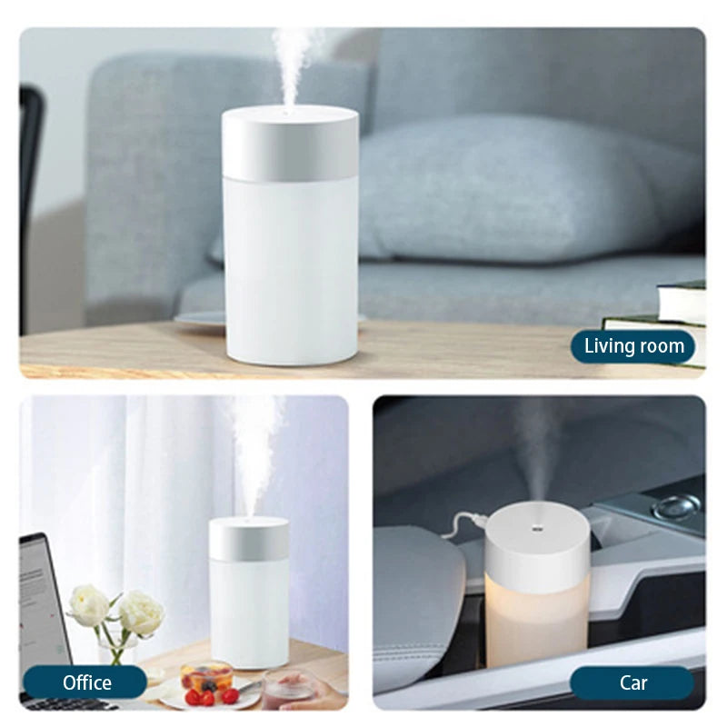 Mini Humidificador Ultrasónico 260ml con Luz LED