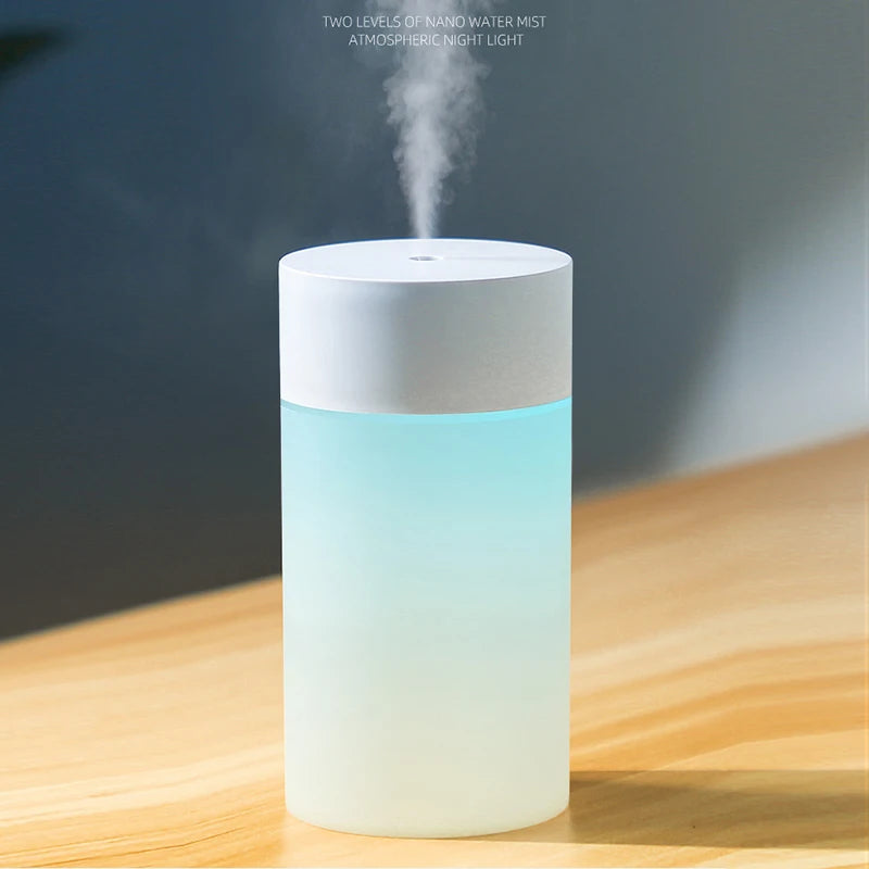 Mini Humidificador Ultrasónico 260ml con Luz LED