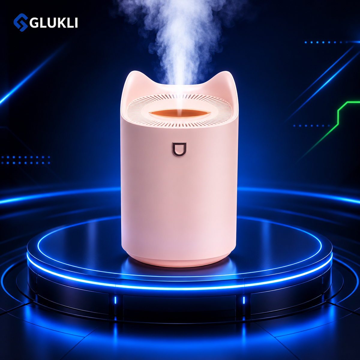 Humidificador de Doble Chorro 3000ml, Aroma y Vapor Frío