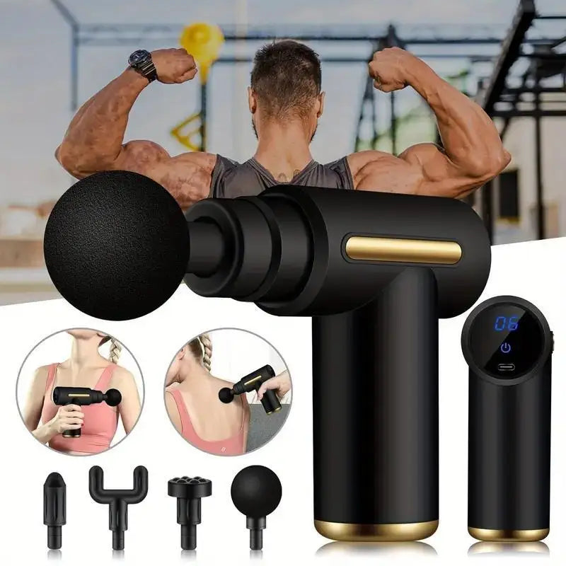 Mini Pistola de Masaje Portátil, Percusión Profunda para Cuerpo