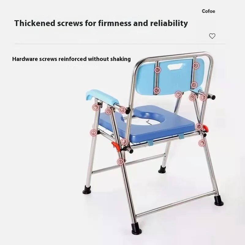 Raised Toilet Seat with Arms  Height Adjustable Reinforced and Anti-Skid Design Commode Chair and Safety Frame for Most Toilets