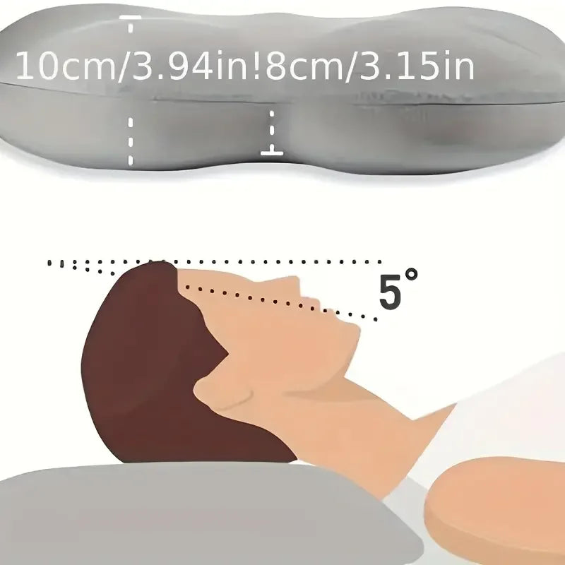 Almohada Cervical de Espuma Transpirable 3D, Soporte Completo para Sueño Profundo