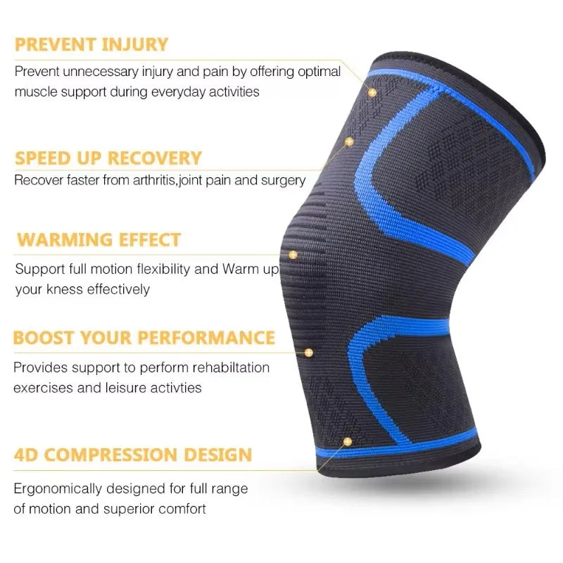Rodillera de Compresión para Dolor de Rodilla, Meniscos y Artritis (Plegable)