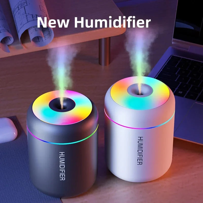 Mini Humidificador USB 180ml con Luz de Colores