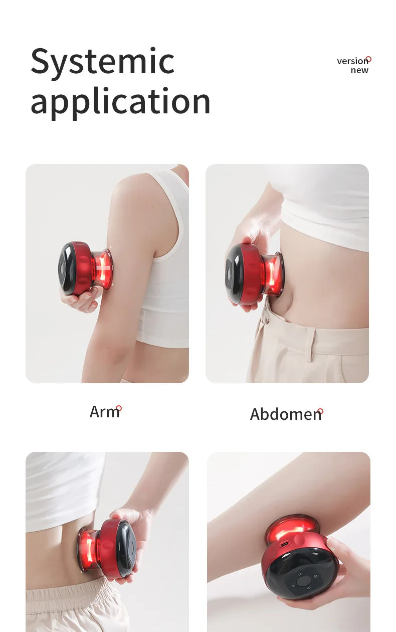 Masajeador de Ventosas Eléctrico 12 Velocidades, Terapia de Cupping y Guasha