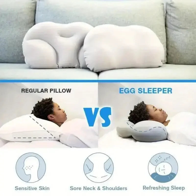 Almohada Cervical de Espuma Transpirable 3D, Soporte Completo para Sueño Profundo