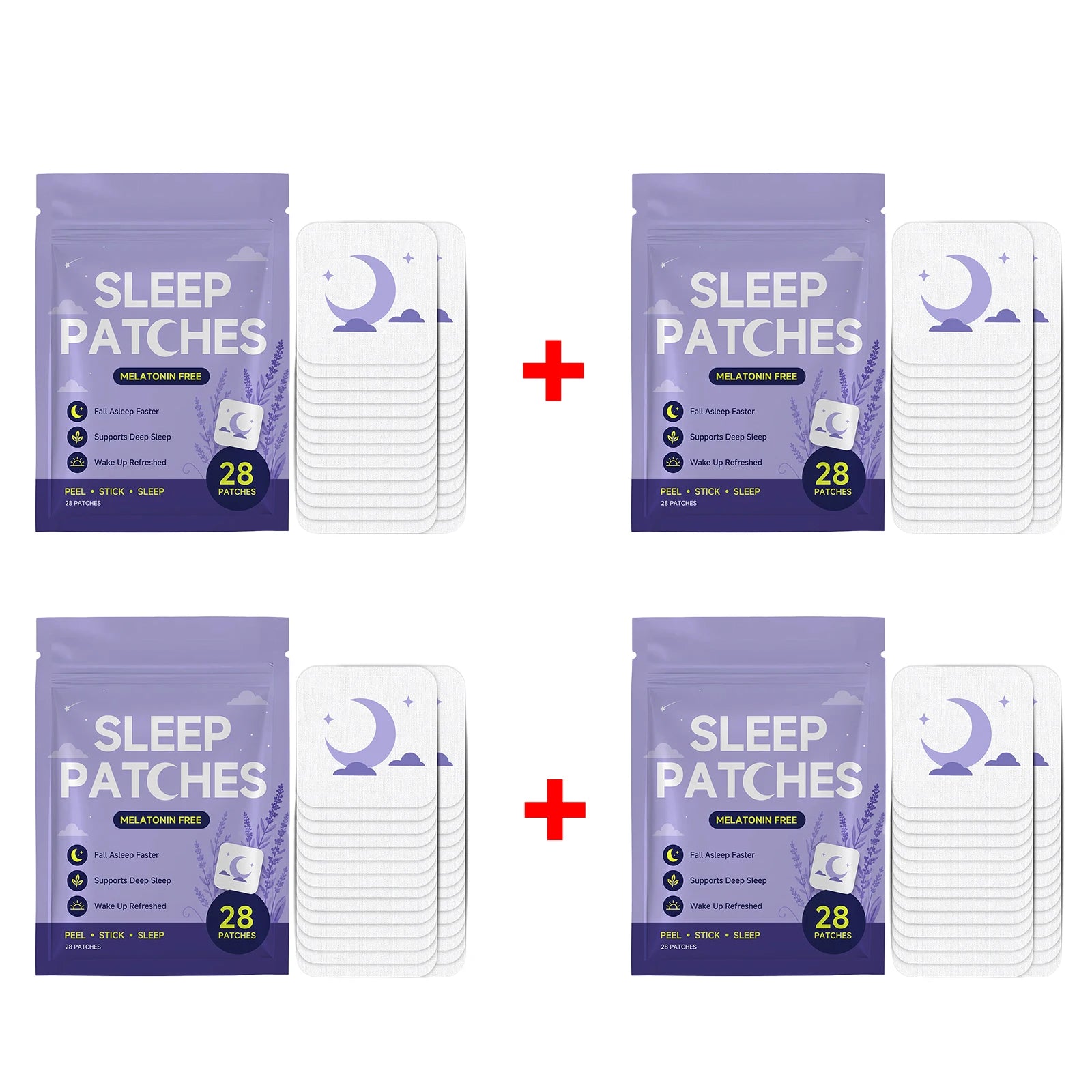 Parches para dormir sin melatonina: ayudan a conciliar el sueño rápidamente y favorecen un sueño profundo; mejoran la calidad del sueño y tienen aroma a lavanda.