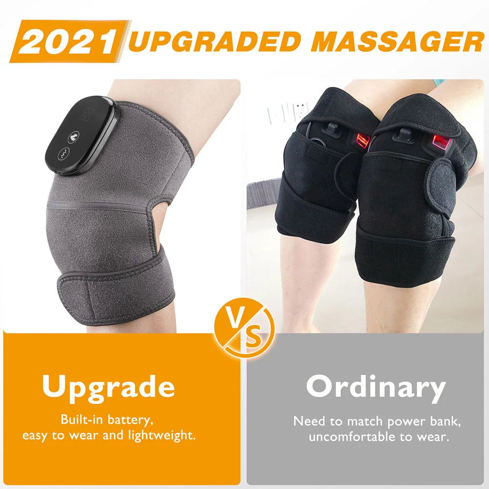 Masajeador de Rodilla con Calor e Infrarrojo Lejano, Soporte Articular