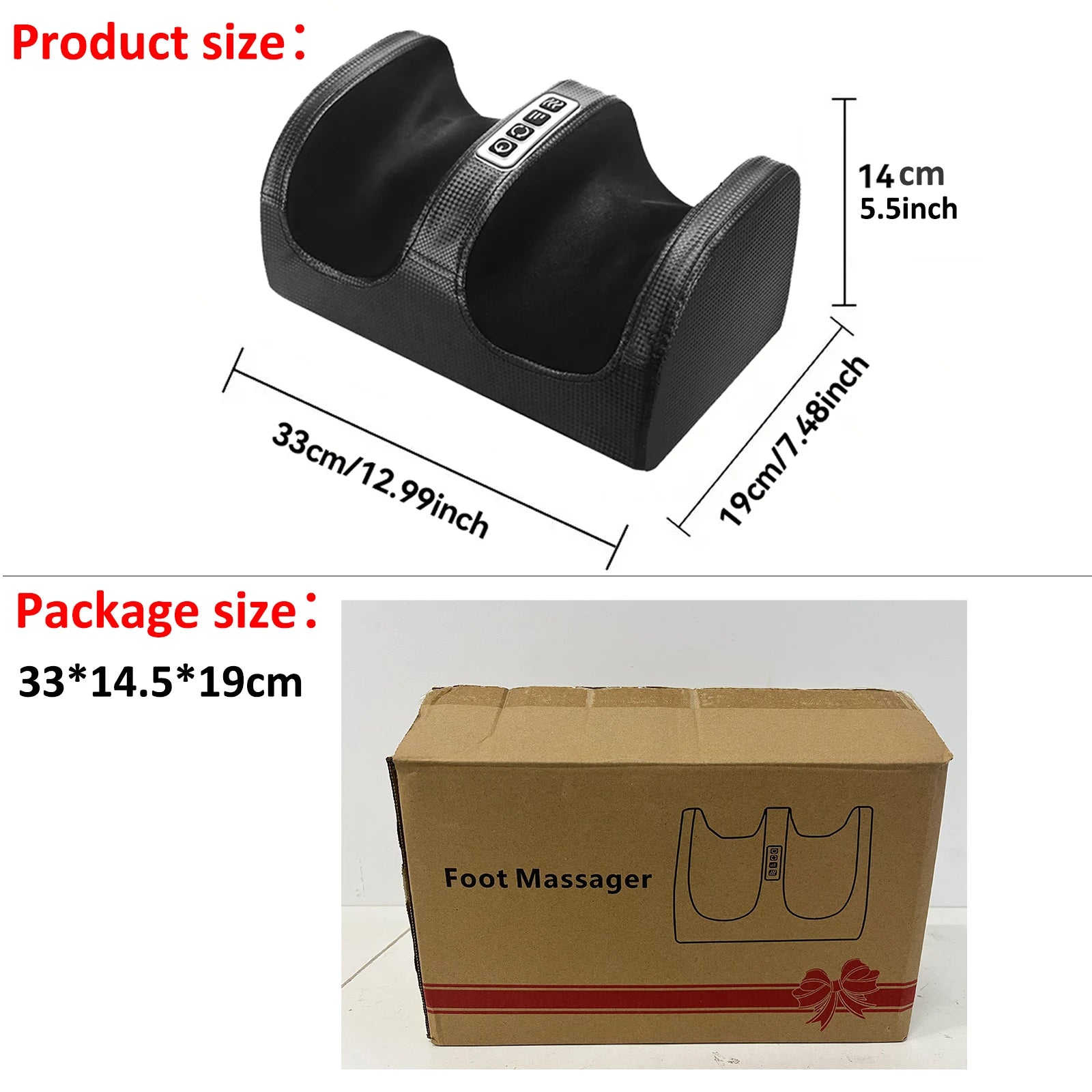Masajeador de Pies Eléctrico Shiatsu con Calor, Alivio para Pantorrillas