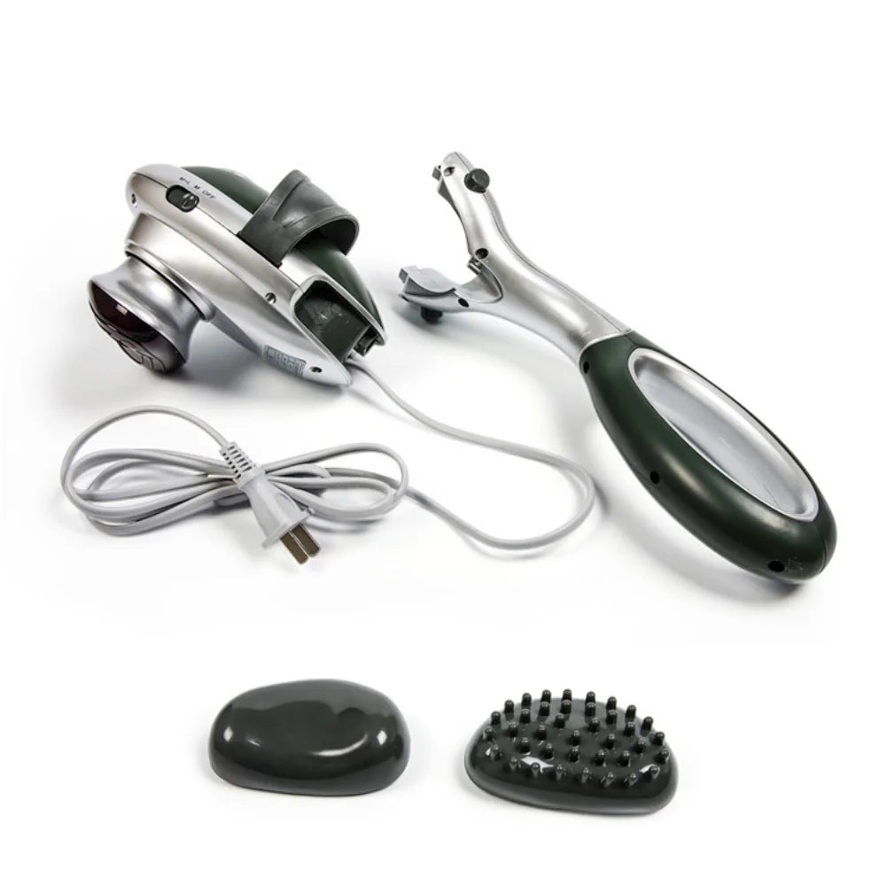 Masajeador de Percusión Multifuncional para Todo el Cuerpo, Velocidad Variable con Calor