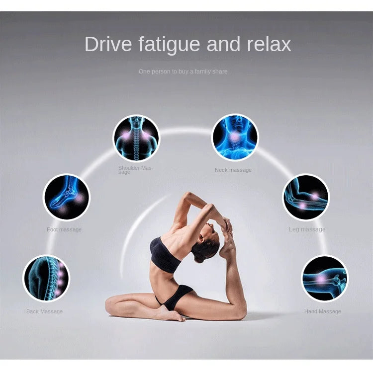 Masajeador de Percusión Multifuncional para Todo el Cuerpo, Velocidad Variable con Calor