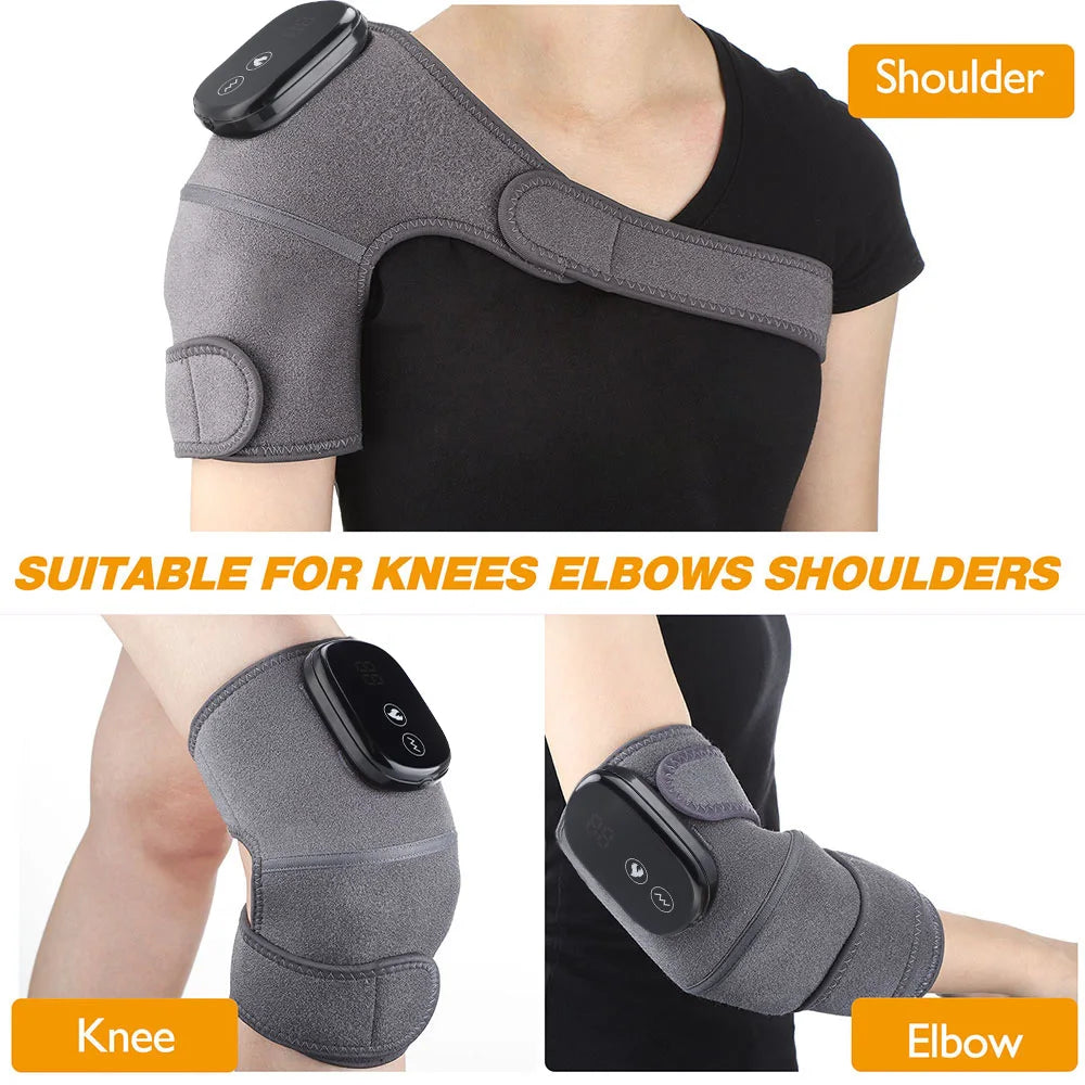 Masajeador de Rodilla con Calor e Infrarrojo Lejano, Soporte Articular