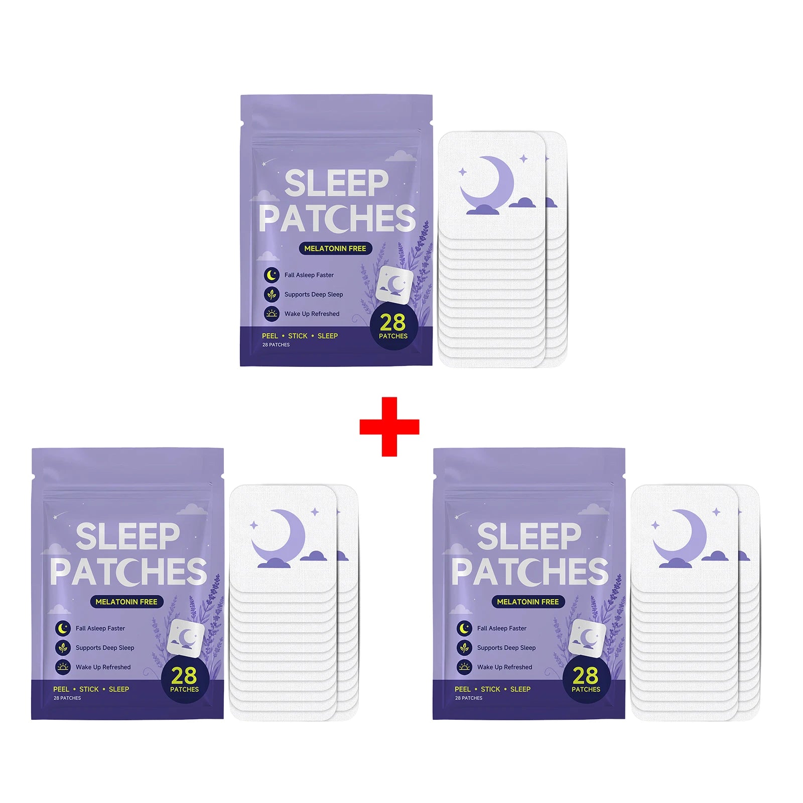 Parches para dormir sin melatonina: ayudan a conciliar el sueño rápidamente y favorecen un sueño profundo; mejoran la calidad del sueño y tienen aroma a lavanda.