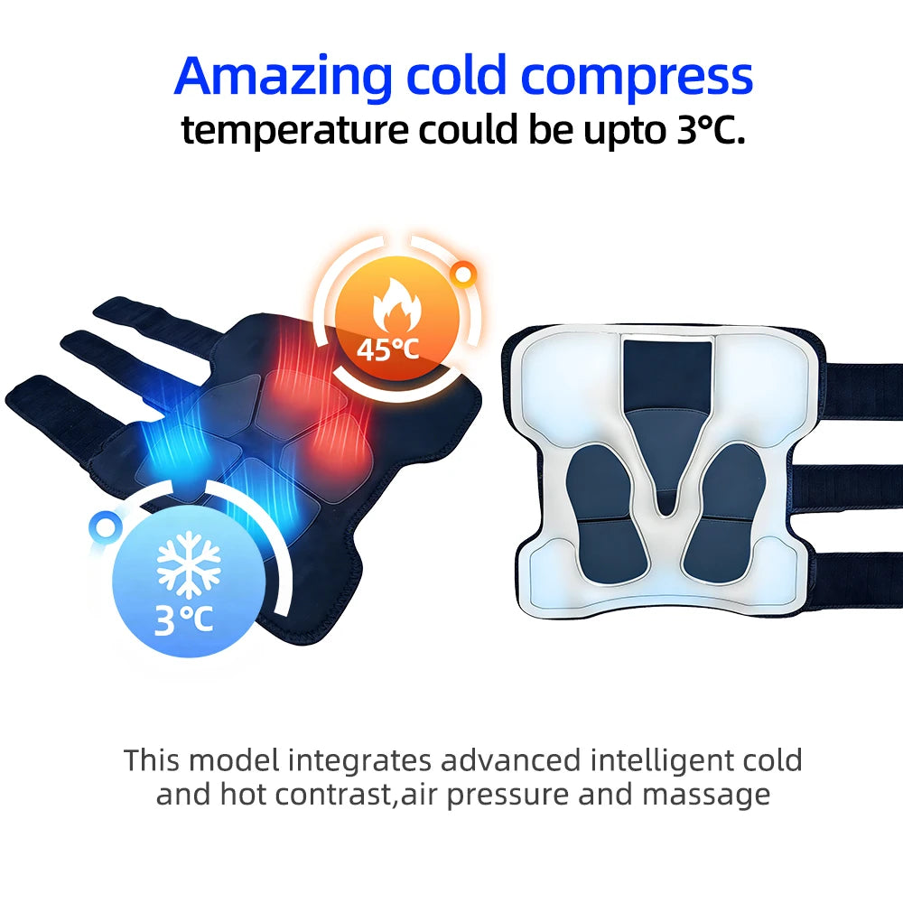 Portable Knee & Elbow Massagers With 5 Therapy Modes (Cold/Heat) For Pain Relief Sports Recovery Muscle Support
