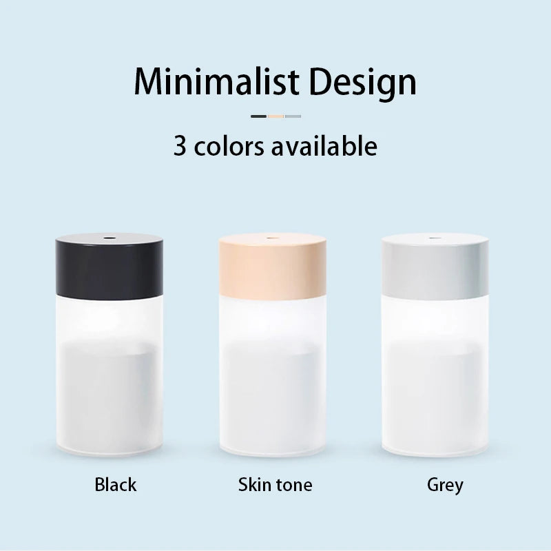 Mini Humidificador Ultrasónico 260ml con Luz LED