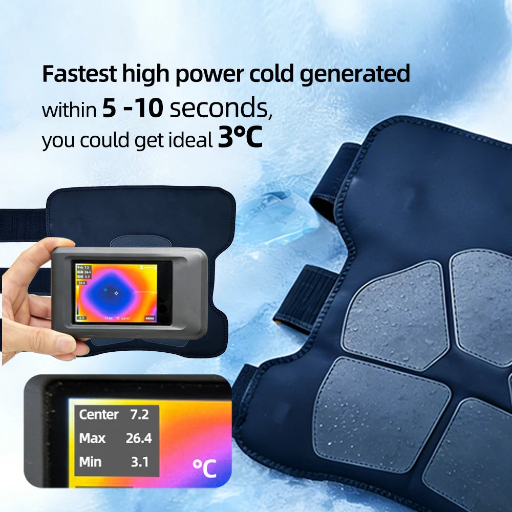 Portable Knee & Elbow Massagers With 5 Therapy Modes (Cold/Heat) For Pain Relief Sports Recovery Muscle Support