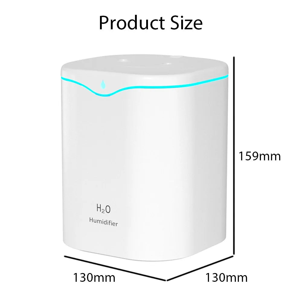Humidificador de Doble Boquilla 2L de Gran Capacidad