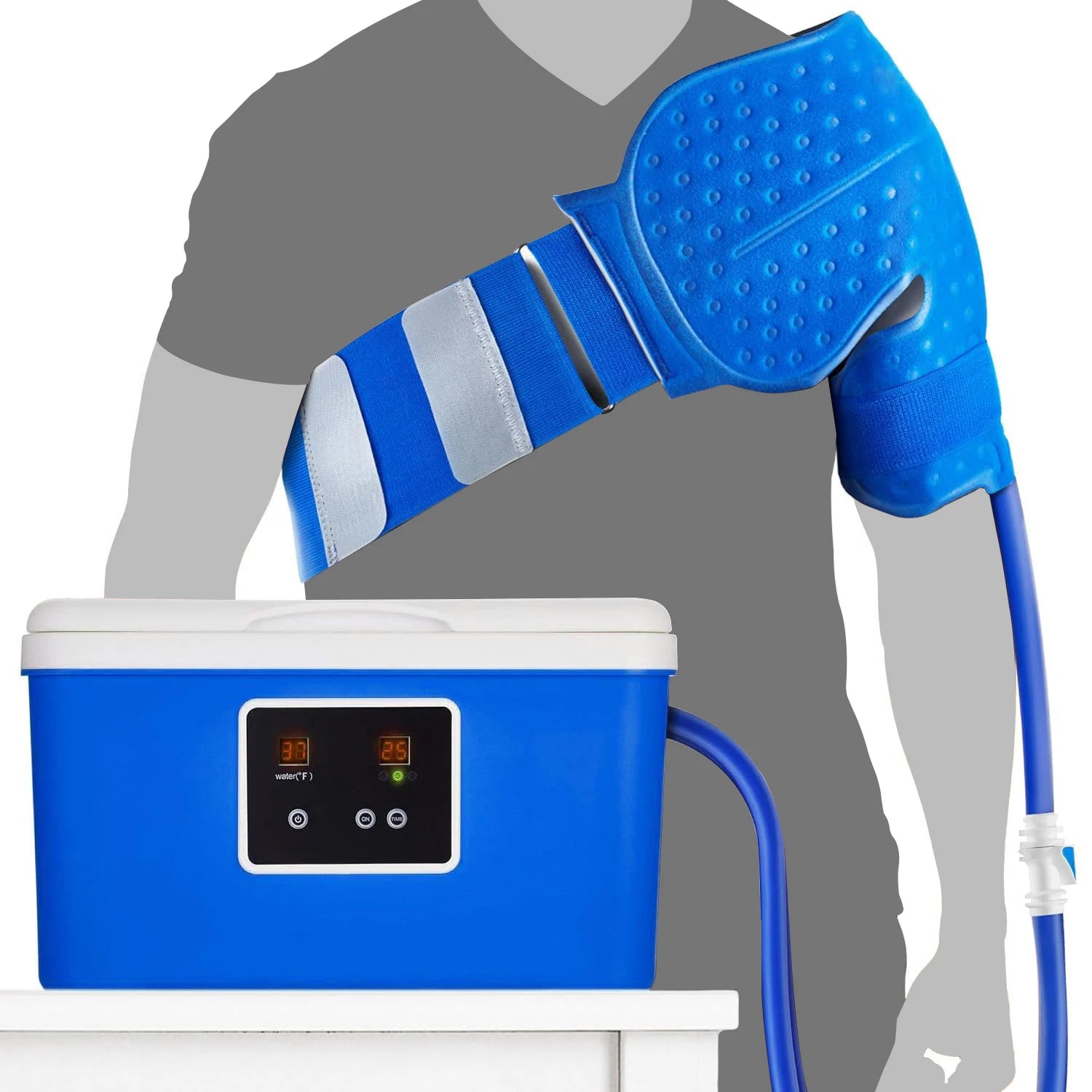 Máquina de Terapia de Frío con Temporizador Digital y Flujo Ajustable