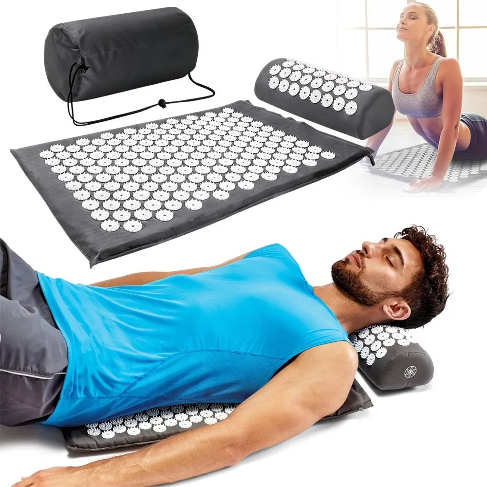 Colchoneta de Acupresión para Yoga y Masaje, Alivio de Dolor y Estrés