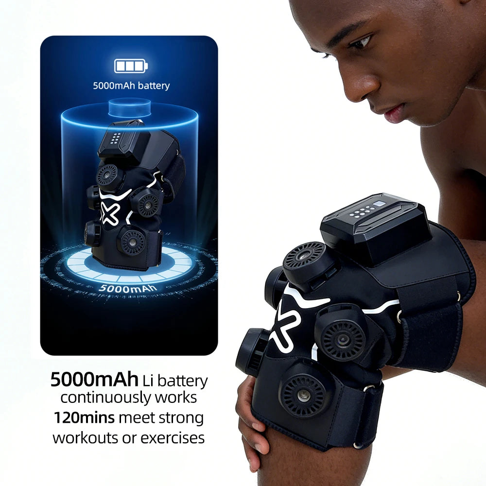 Portable Knee & Elbow Massagers With 5 Therapy Modes (Cold/Heat) For Pain Relief Sports Recovery Muscle Support