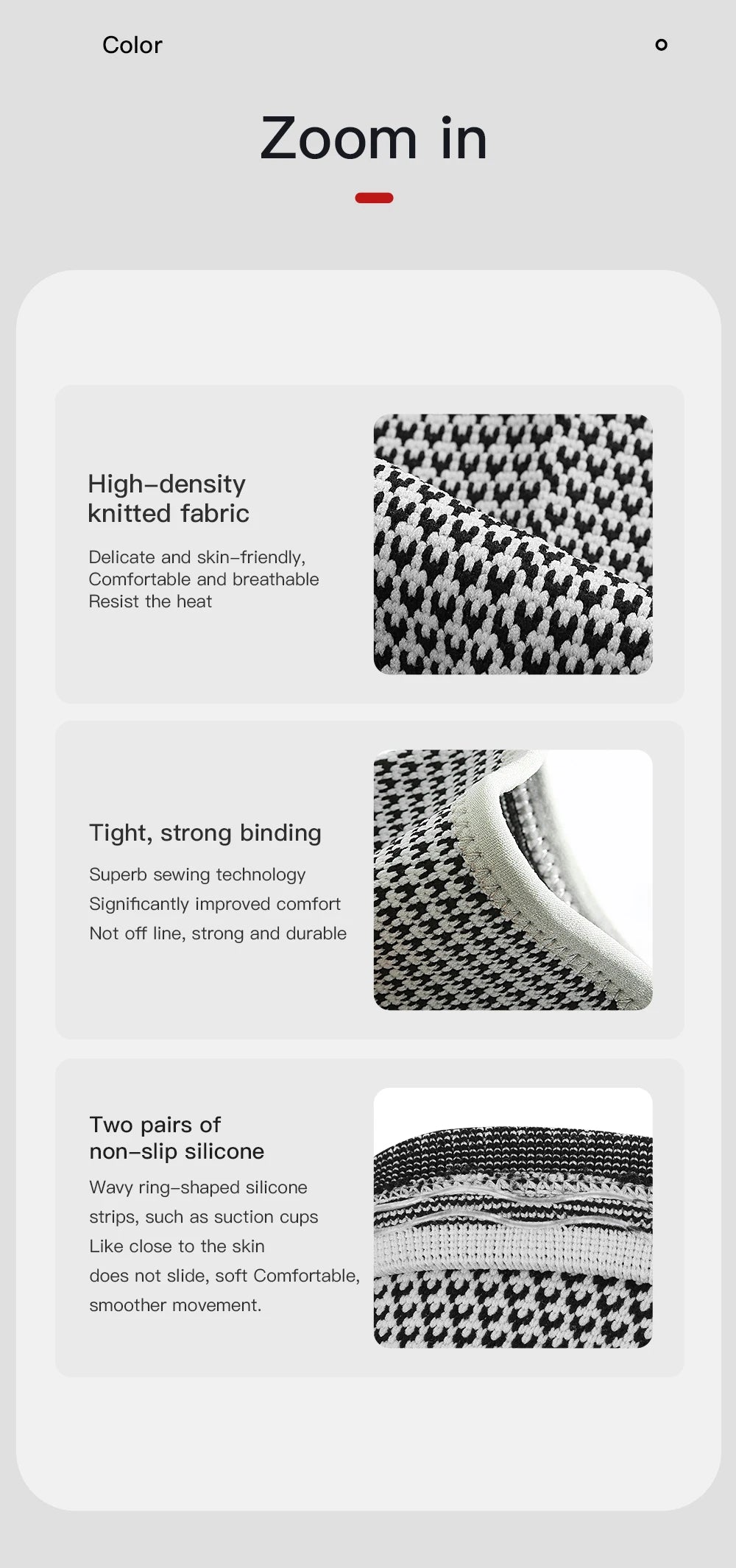Rodillera de Compresión para Dolor de Rodilla, Meniscos y Artritis (Talla Gris)