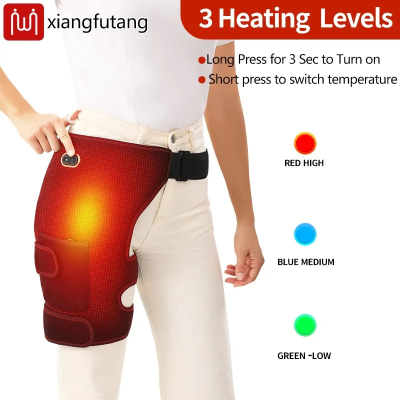 Cinturón Masajeador con Vibración y Calor para Cadera y Muslo