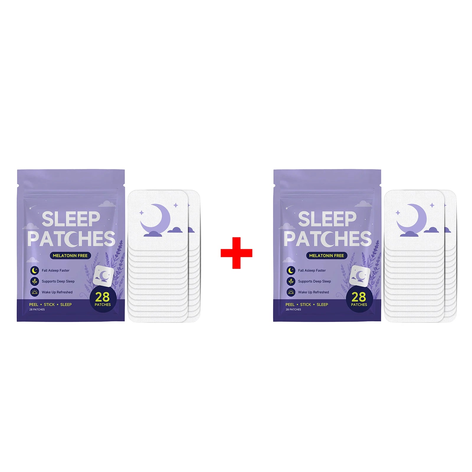 Parches para dormir sin melatonina: ayudan a conciliar el sueño rápidamente y favorecen un sueño profundo; mejoran la calidad del sueño y tienen aroma a lavanda.