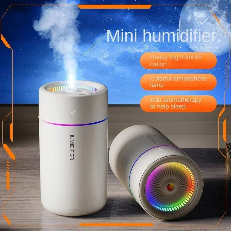 Humidificador Aromático 280ml con Luz de Ambiente