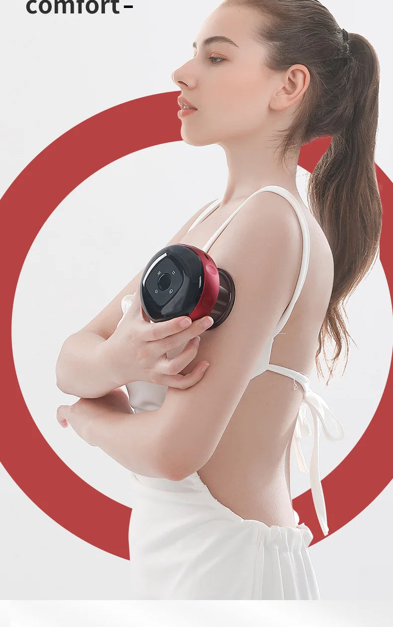 Masajeador de Ventosas Eléctrico 12 Velocidades, Terapia de Cupping y Guasha