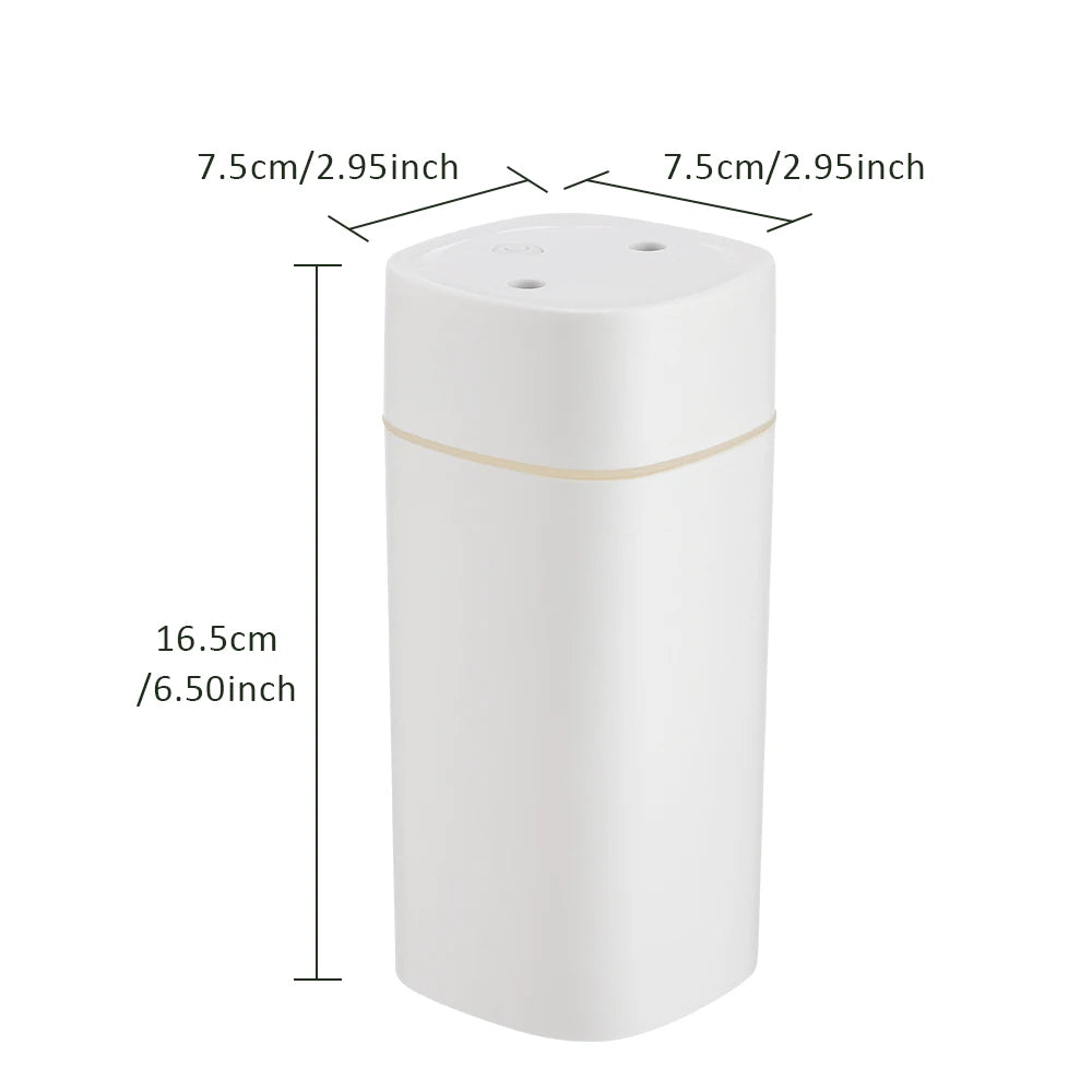 Humidificador 600ml con Doble Boquilla y Luces de Colores