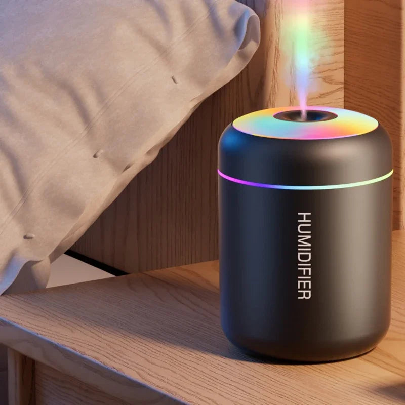 Mini Humidificador USB 180ml con Luz de Colores