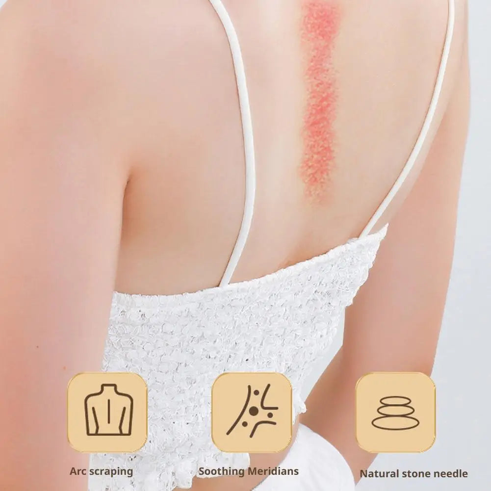 Masajeador Eléctrico Guasha con Compresa Caliente para Ojos, Rostro y Cuello