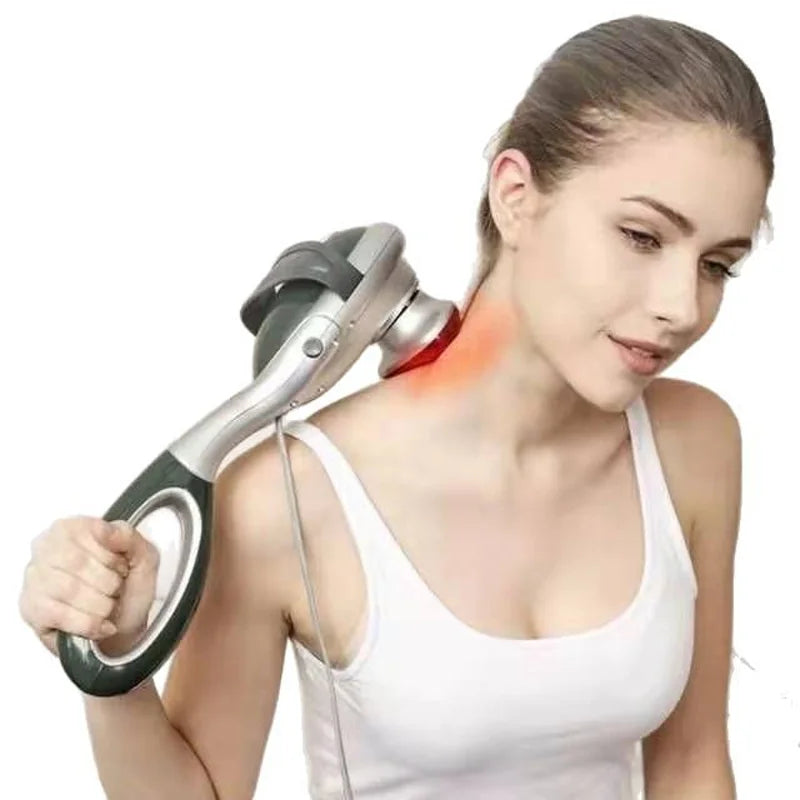 Masajeador de Percusión Multifuncional para Todo el Cuerpo, Velocidad Variable con Calor