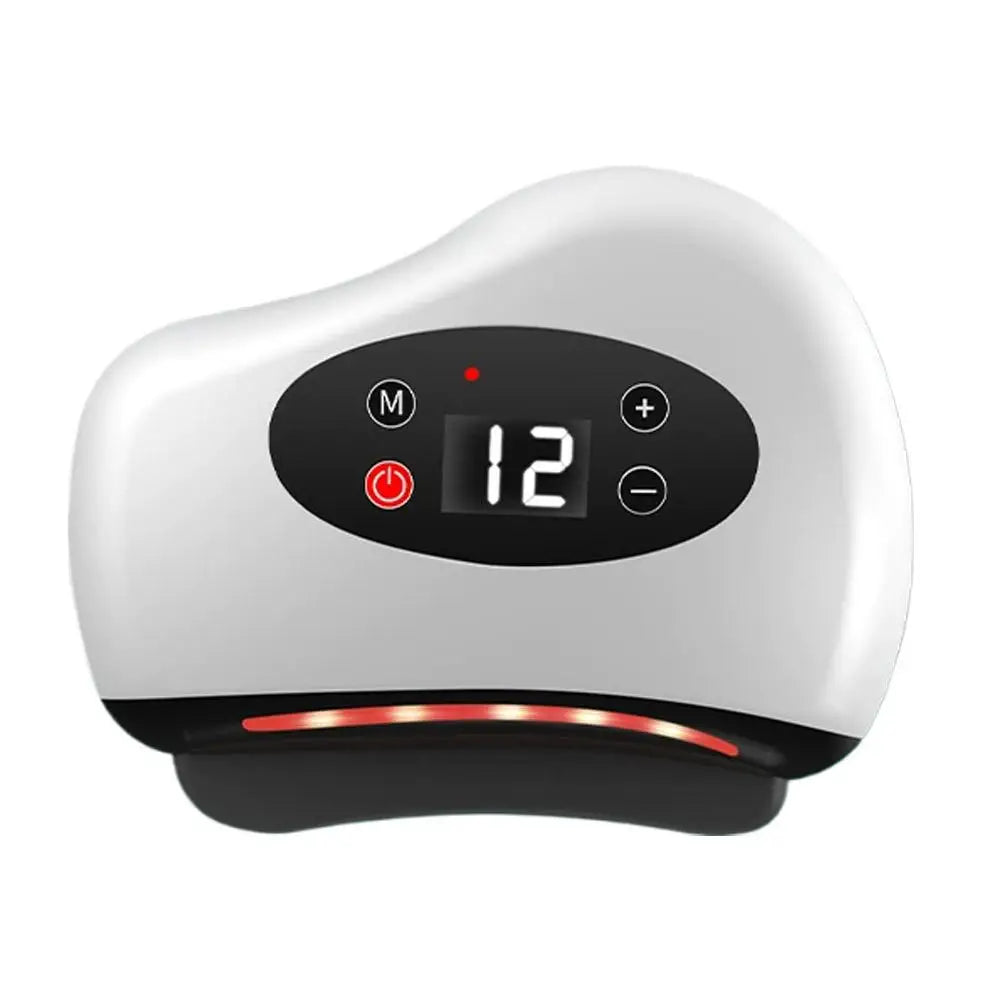 Masajeador Eléctrico Guasha con Compresa Caliente para Ojos, Rostro y Cuello
