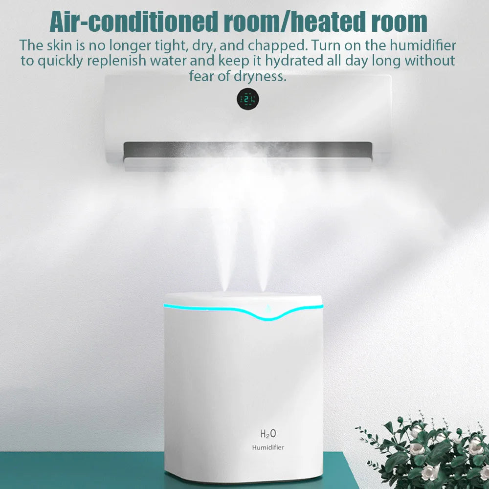 Humidificador de Doble Boquilla 2L de Gran Capacidad