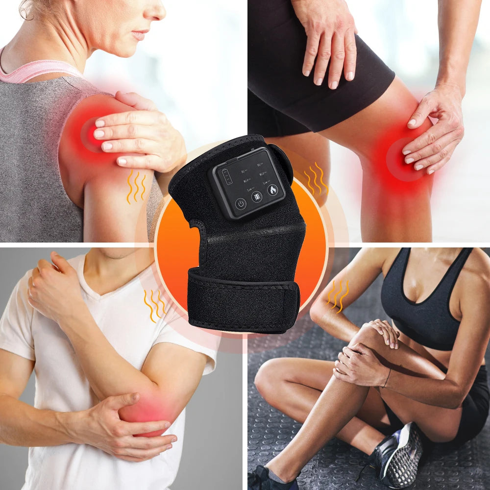 Masajeador de Rodilla con Calor e Infrarrojo Lejano, Soporte Articular