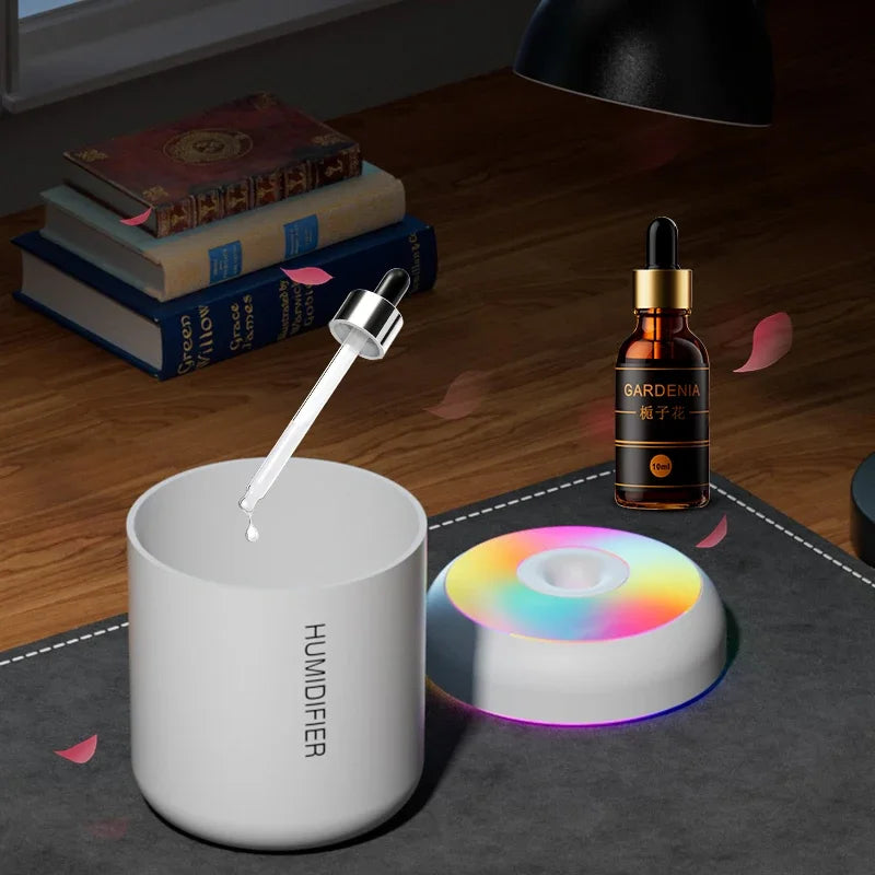 Mini Humidificador USB 180ml con Luz de Colores