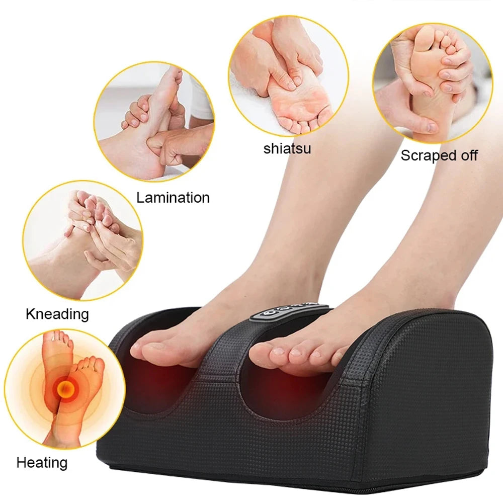 Masajeador de Pies Eléctrico Shiatsu con Calor, Alivio para Pantorrillas