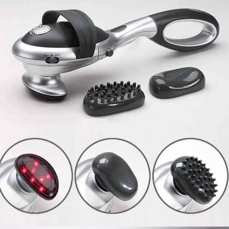 Masajeador de Percusión Multifuncional para Todo el Cuerpo, Velocidad Variable con Calor