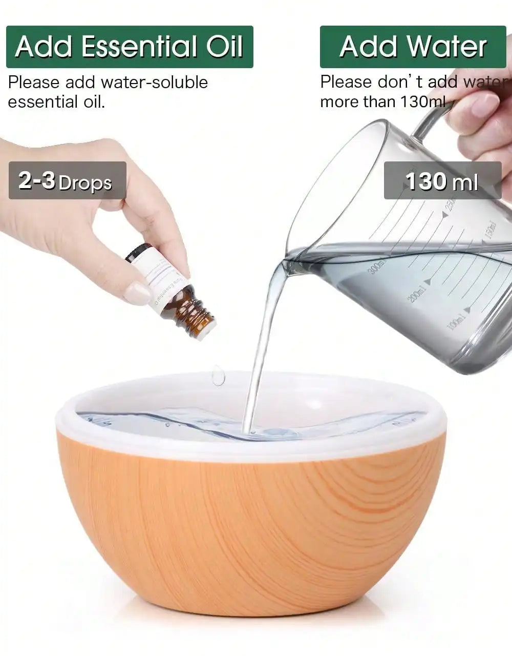 Mini Humidificador USB 200ml con Luz de Colores
