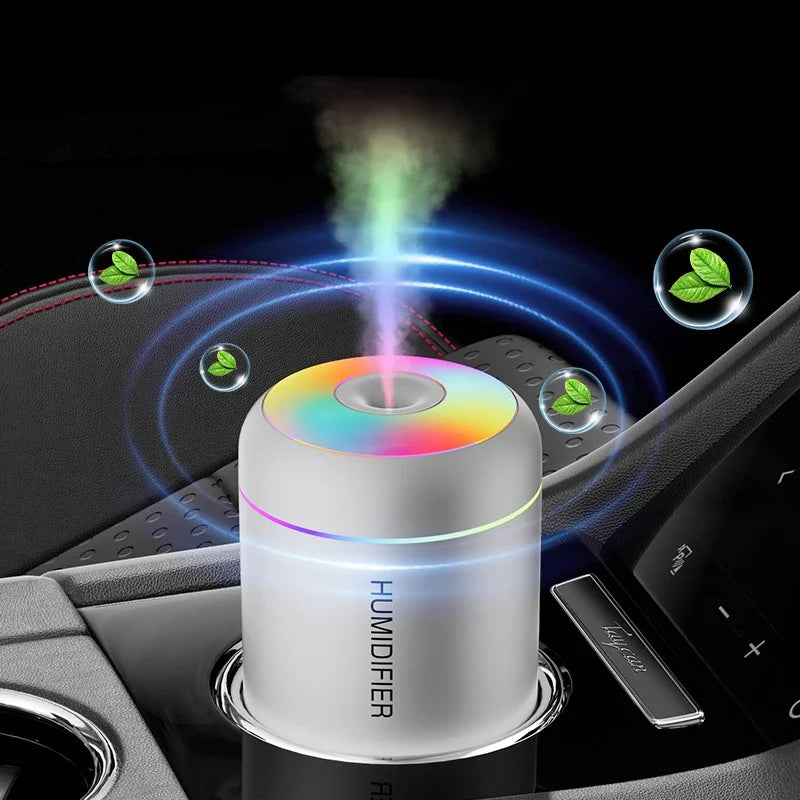 Mini Humidificador USB 180ml con Luz de Colores