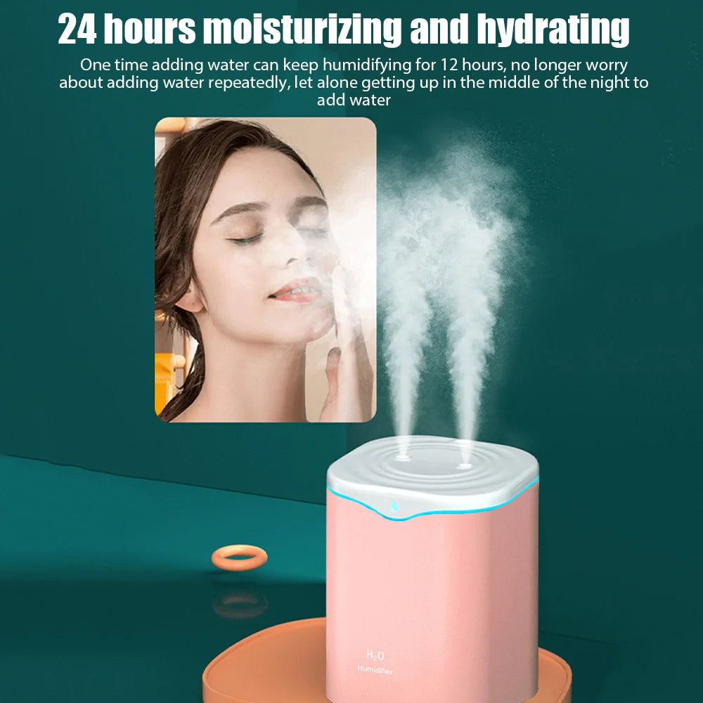 Humidificador de Doble Boquilla 2L de Gran Capacidad