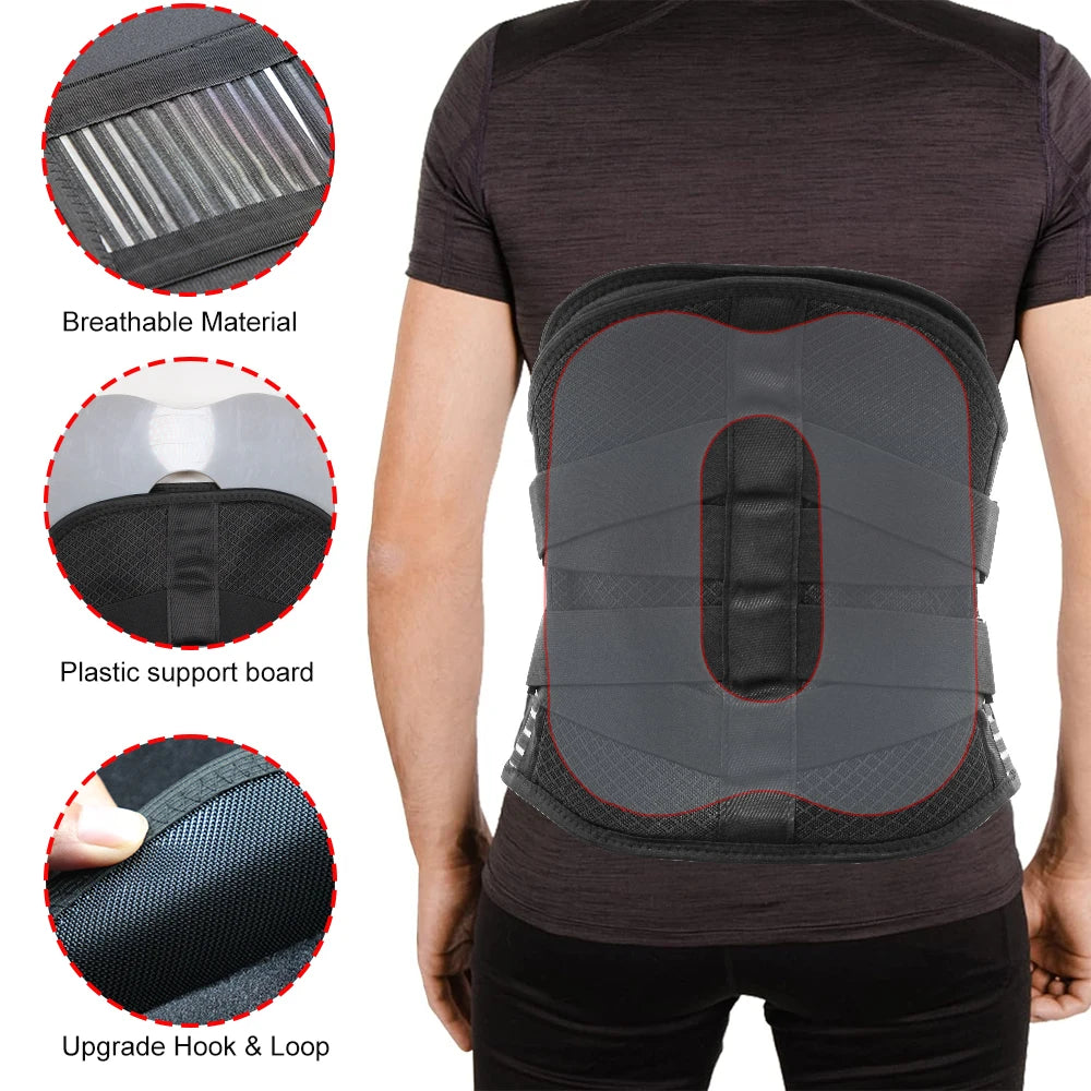 Faja Lumbar de Soporte para Dolor de Espalda Baja, Mejora la Postura