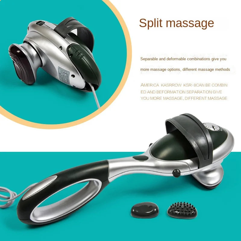 Masajeador de Percusión Multifuncional para Todo el Cuerpo, Velocidad Variable con Calor
