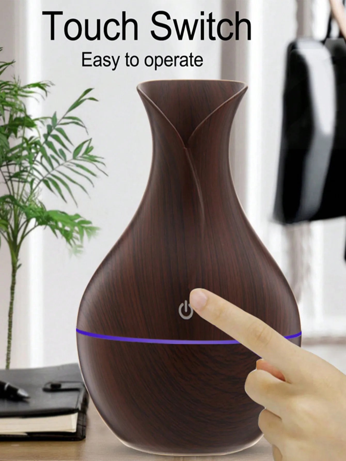 Mini Humidificador USB 200ml con Luz de Colores