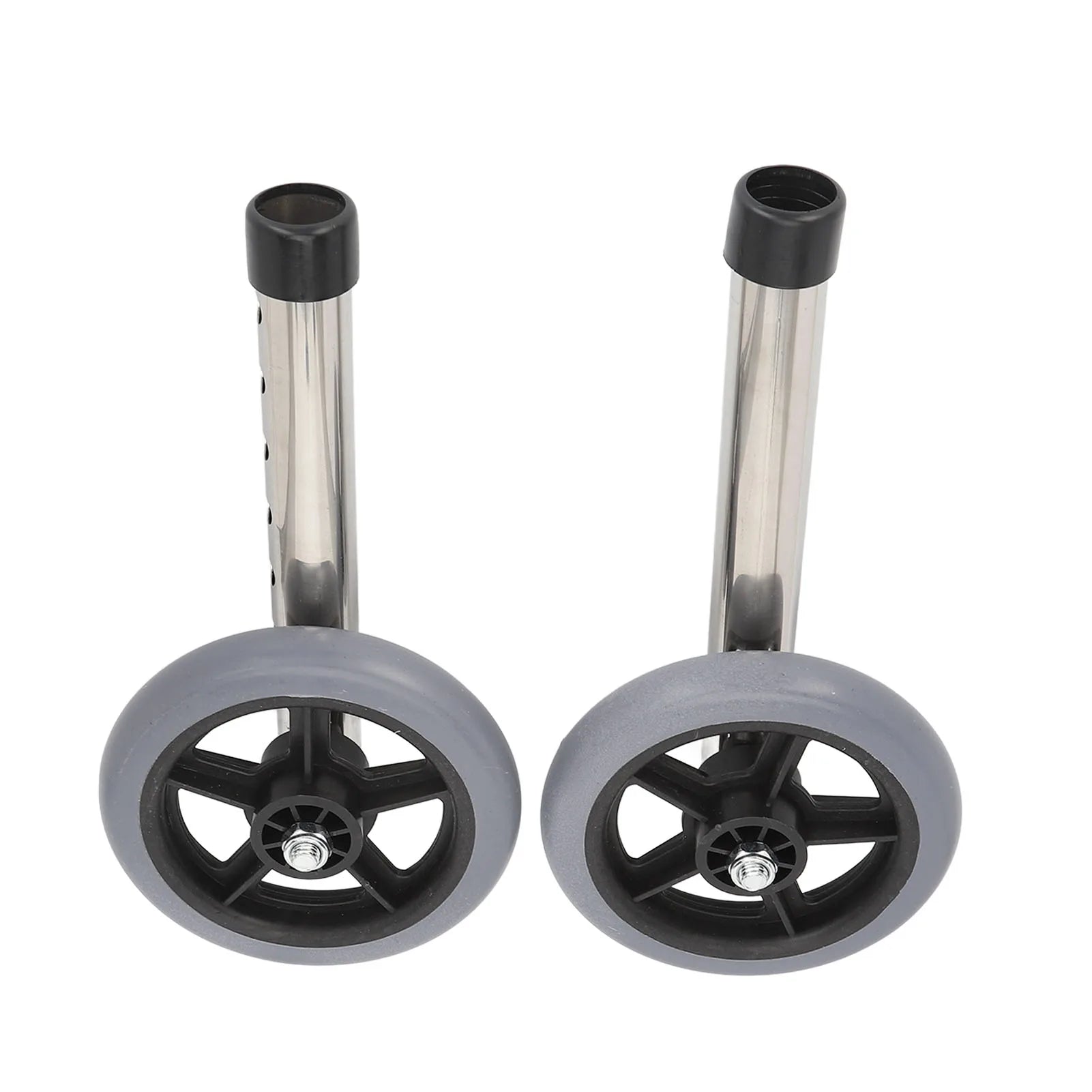 2pcs Walker Wheels Universal Walker Wheels Replacement 6 Adjustable Height Rollator Wheels Accessories for Seniors Walker Wheels