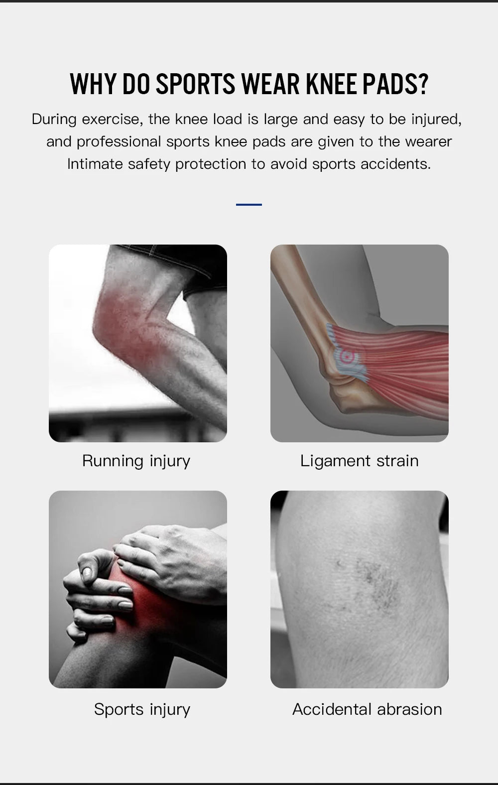 Rodillera de Compresión para Dolor de Rodilla, Meniscos y Artritis (Talla Gris)