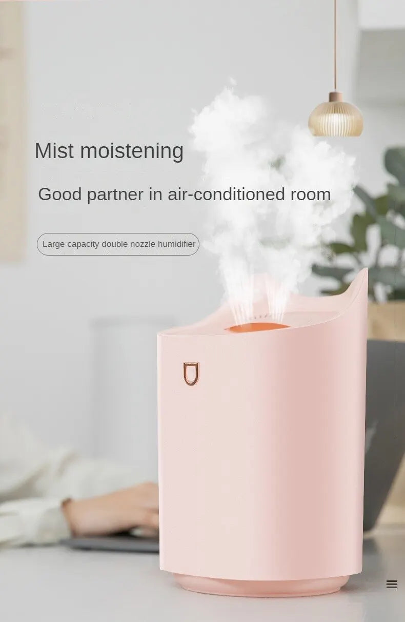 Humidificador de Doble Chorro 3000ml, Aroma y Vapor Frío