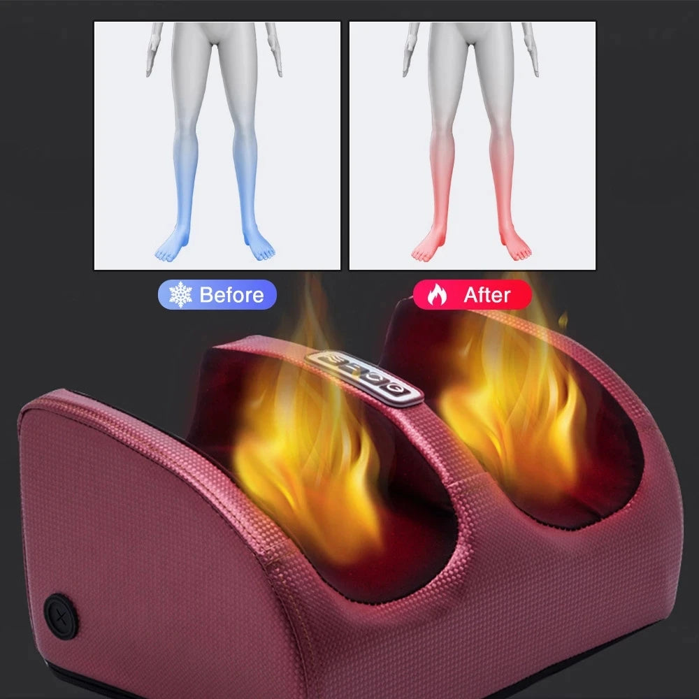 Masajeador de Pies Eléctrico Shiatsu con Calor, Alivio para Pantorrillas